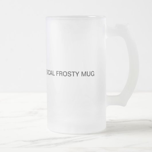 ユニークなデザインの霜の降りたなガラスマグ フロストグラスビールジョッキ (右)