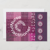 ユニークなナースの従業者の卒業の招待状 招待状 (正面)