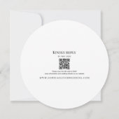 ユニークなニューヨークの結婚式QRコード招待状 招待状 (裏面)