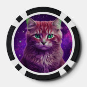 ユニークなネコデザインゲーム ポーカーチップ (裏面)