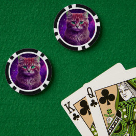 ユニークなネコデザインゲーム ポーカーチップ