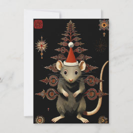 ユニークなネズミのクリスマスカード シーズンカード
