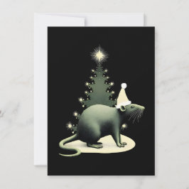 ユニークなネズミのクリスマスカード シーズンカード
