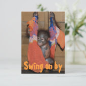 ユニークなハッピー ハロウィン パーティー 招待状 (スタンド正面)