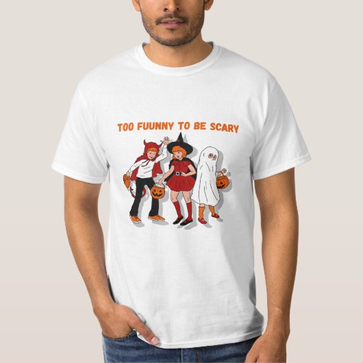 ユニークなハロウィンデザイン Tシャツ (正面)