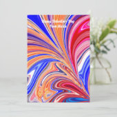 ユニークなバレンタインのアブストラクト カラーカード シーズンカード (スタンド正面)