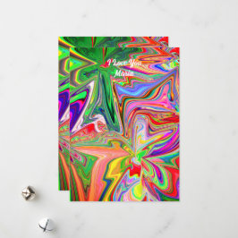 ユニークなバレンタインのアブストラクト カラーカード シーズンカード