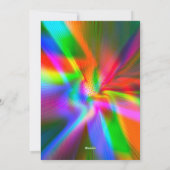 ユニークなバレンタインのアブストラクト カラーカード シーズンカード (裏面)