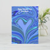 ユニークなバレンタインのアブストラクト カラーカード シーズンカード (スタンド正面)