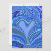 ユニークなバレンタインのアブストラクト カラーカード シーズンカード (裏面)