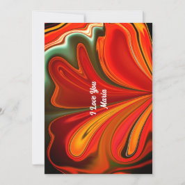 ユニークなバレンタインのアブストラクト カラーカード シーズンカード