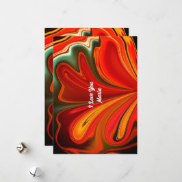 ユニークなバレンタインのアブストラクト カラーカード シーズンカード