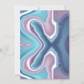 ユニークなバレンタインのアブストラクト カラーカード シーズンカード (正面)