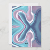 ユニークなバレンタインのアブストラクト カラーカード シーズンカード (裏面)