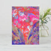 ユニークなバレンタインのアブストラクト カラーカード シーズンカード (スタンド正面)