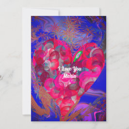 ユニークなバレンタインのアブストラクト カラーカード シーズンカード