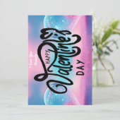 ユニークなバレンタイン・アブストラクト・カラフルで鮮やかなカード シーズンカード (スタンド正面)