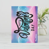 ユニークなバレンタイン・アブストラクト・カラフルで鮮やかなカード シーズンカード (スタンド正面)