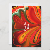 ユニークなバレンタイン・アブストラクト・カラフルで鮮やかなカード シーズンカード (正面)