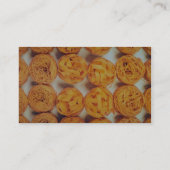 ユニークなパスタのクローズアップ 名刺 (裏面)