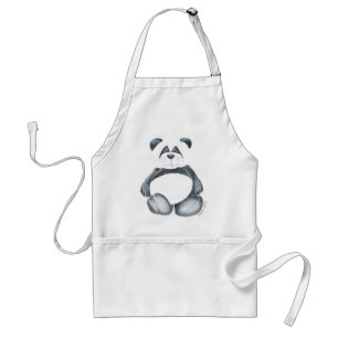 ユニークなパンダくまが付いているエプロン スタンダードエプロン