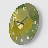 ユニークなヒマワリ ラージ壁時計 (傾斜)