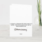 ユニークなフラミンゴのハッピーバレンタインデーの紙カード シーズンカード (裏面)