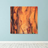 ユニークなブラウン抽象マーブル液化ウォールアート キャンバスプリント (インサイチュ (ウッドフロア))