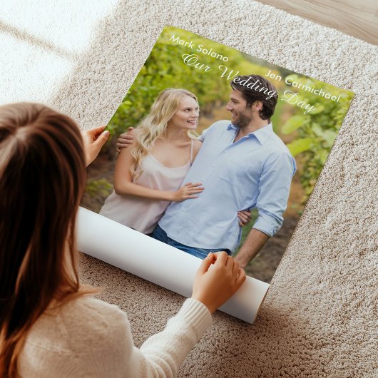 ユニークなブラックウェディングフォト招待映画 ポスター