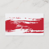 ユニークなペインターの名刺 名刺 (裏面)