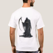 ユニークなホラーゴースト Tシャツ (裏面)