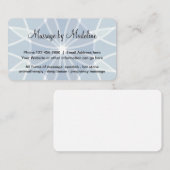 ユニークなマッサージセラピストのデザイン 名刺 (正面/裏面)