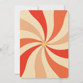 ユニークなミッドセンチュリー モダン アトミック アート ファミリー フォト 招待状 (裏面)