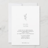ユニークなミニマリストアイボリーウェディング招待状 招待状 (正面)