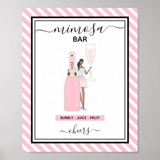 ユニークなミモザ バー サイン (正面)