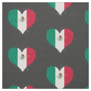 ユニークなメキシコの旗の照ること ファブリック