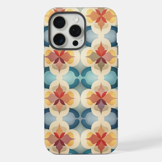 ユニークなモザイクアートのデザイナー iPhoneケース (裏面)