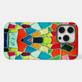 ユニークなモザイク iPhoneケース (裏面横)