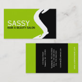 ユニークなモノグラムの名刺 名刺 (正面/裏面)