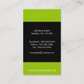 ユニークなモノグラムの名刺 名刺 (裏面)