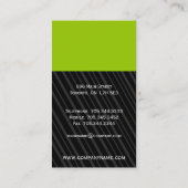 ユニークなモノグラムの名刺 名刺 (裏面)