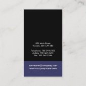 ユニークなモノグラムの名刺 名刺 (裏面)