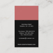 ユニークなモノグラムの名刺 名刺 (裏面)