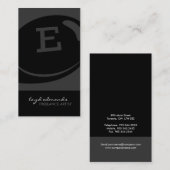 ユニークなモノグラムの名刺 名刺 (正面/裏面)