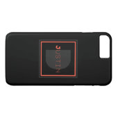 ユニークなモノグラム Case-Mate iPhoneケース (裏面(横))