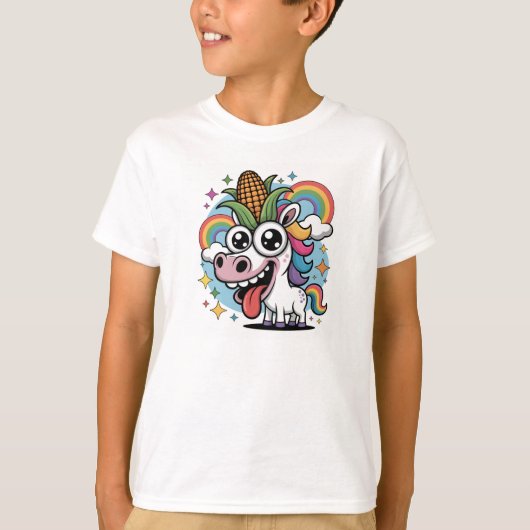 ユニークなユニコーン Tシャツ (正面)