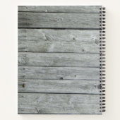 ユニークなラスティックカントリー結婚式ゲストブック ノートブック (裏面)