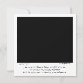 ユニークなレトロインスタント写真風リハーサルディナー 招待状 (裏面)