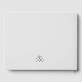 ユニークなロゴ ウェディング ゲストブック (裏面)