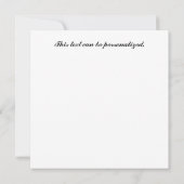 ユニークなヴィンテージ チェス ピース サンセット フラット カード (裏面)